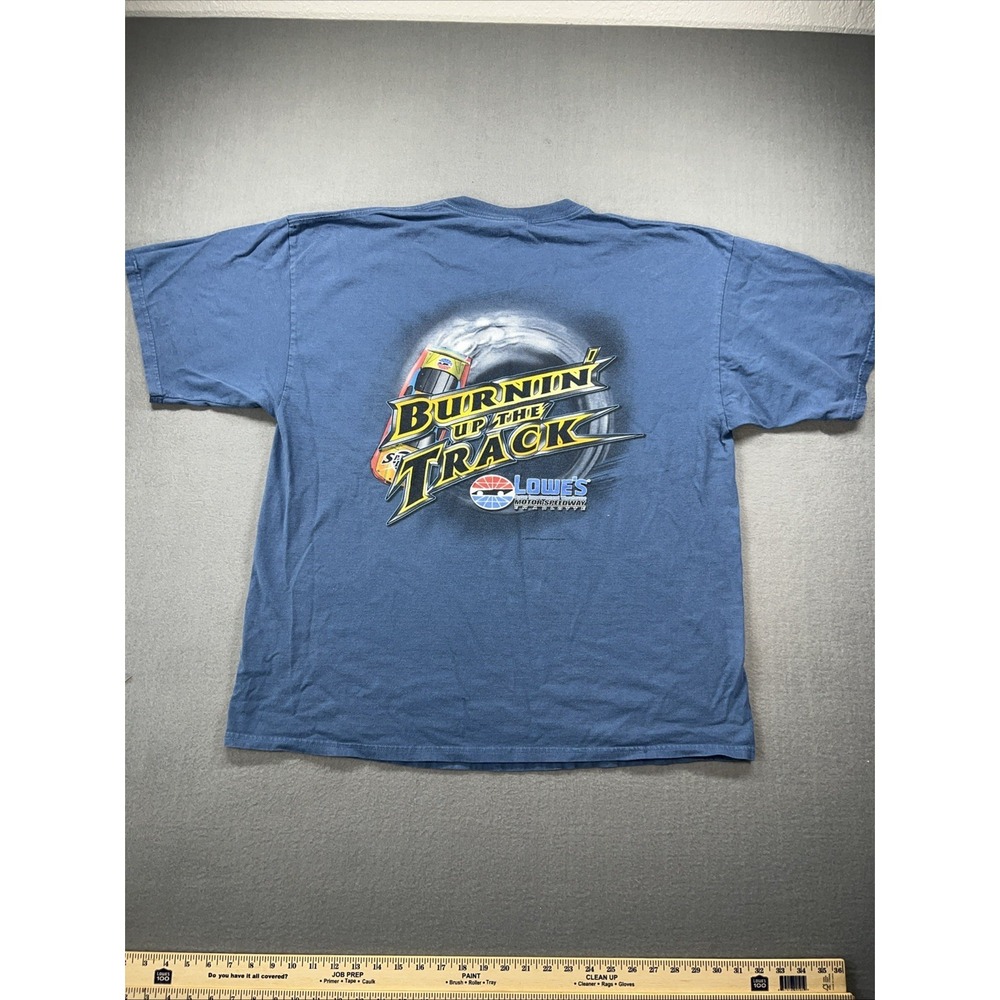 VTG NASCAR Double Sided Shirt Charlotte Speed Demon Mens 2XL XXL Racing Dale Y2K - Picture 8 of 11